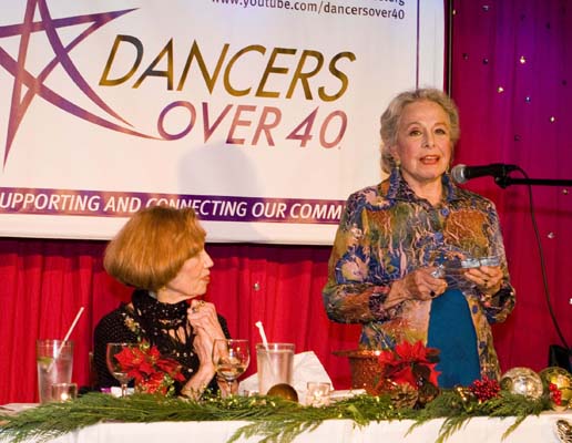 Marge Champion accepting Award